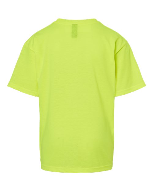 M&O Youth Gold Soft Touch T-Shirt 4850 - Safety Green