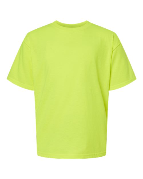 M&O Youth Gold Soft Touch T-Shirt 4850 - Safety Green