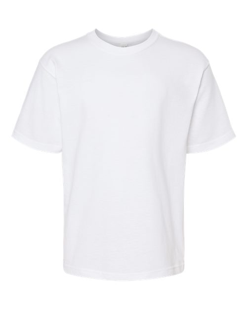 M&O Youth Gold Soft Touch T-Shirt 4850 - White